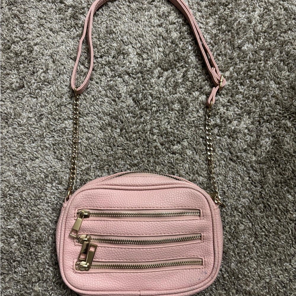 Elegant Pink Crossbody Bag